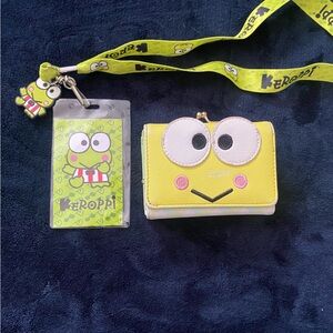 Keroppi bundle Wallet and Lanyard